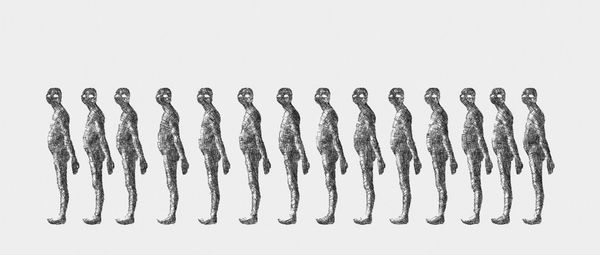 Pen and ink drawing from the collection Différance Drawings.