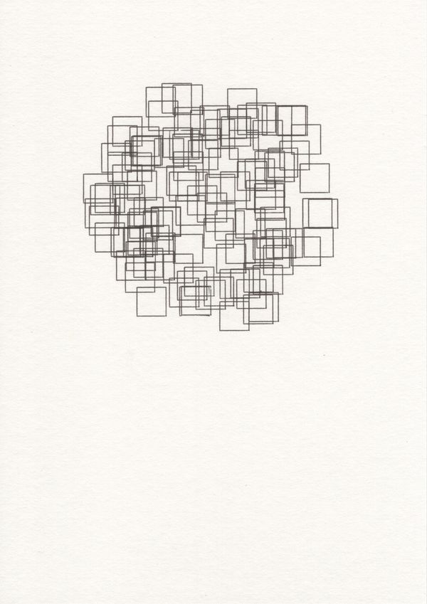 Pen and ink drawing from the collection Différance Drawings.