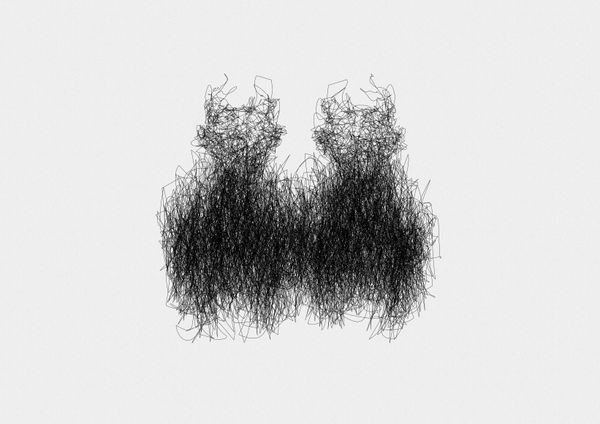Pen and ink drawing from the collection Différance Drawings.