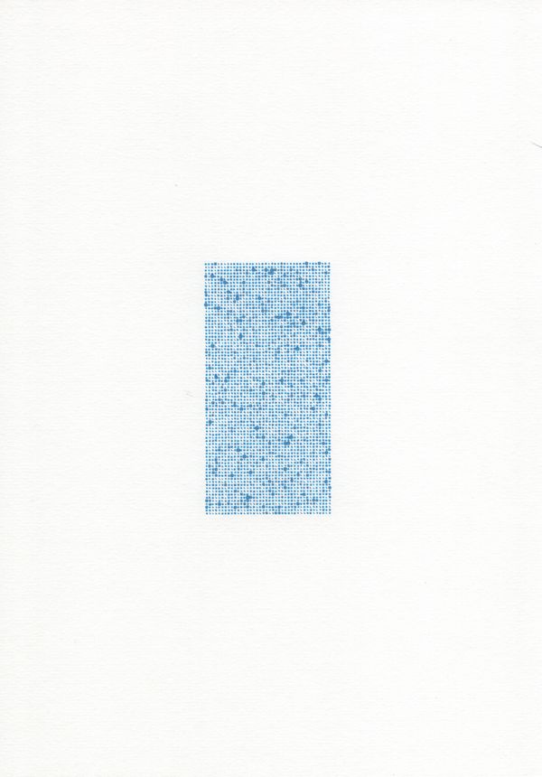 Gallery A divisive abstraction in blue. - Gallery image 1