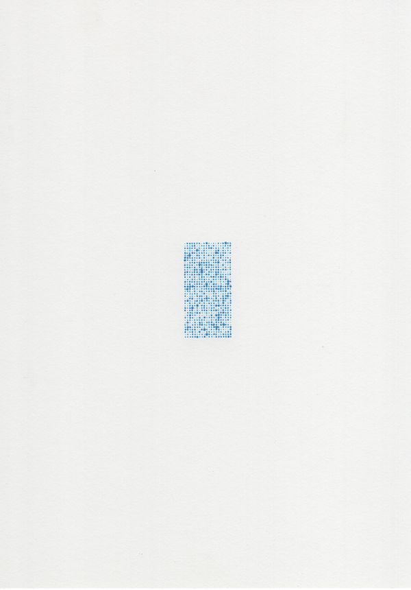 Gallery A divisive abstraction in blue. - Gallery image 1