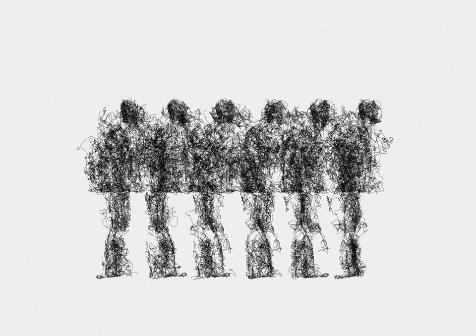 Family Portraits, HSY3NT. Black pigment ink on 210gsm cartridge paper.