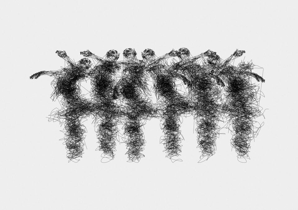 Family Portraits, CPXA6. Black pigment ink on 210gsm cartridge paper.