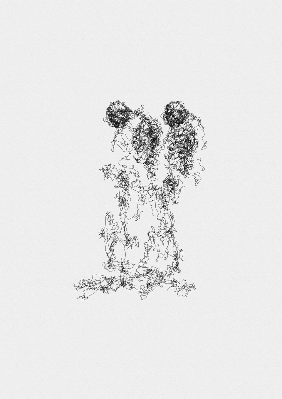 Family Portraits, 62LSEO. Black pigment ink on 210gsm cartridge paper
