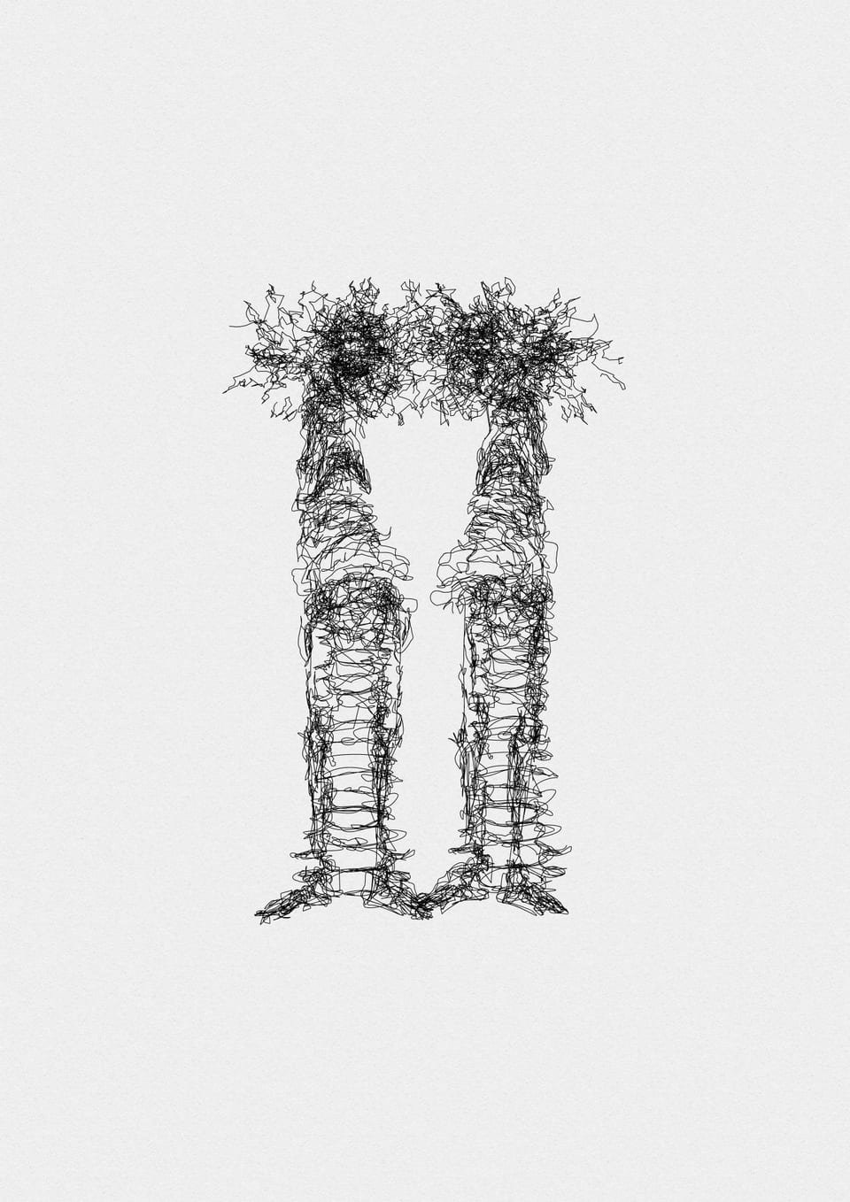 Family Portraits, JJ0RK5. Black pigment ink on 210gsm cartridge paper